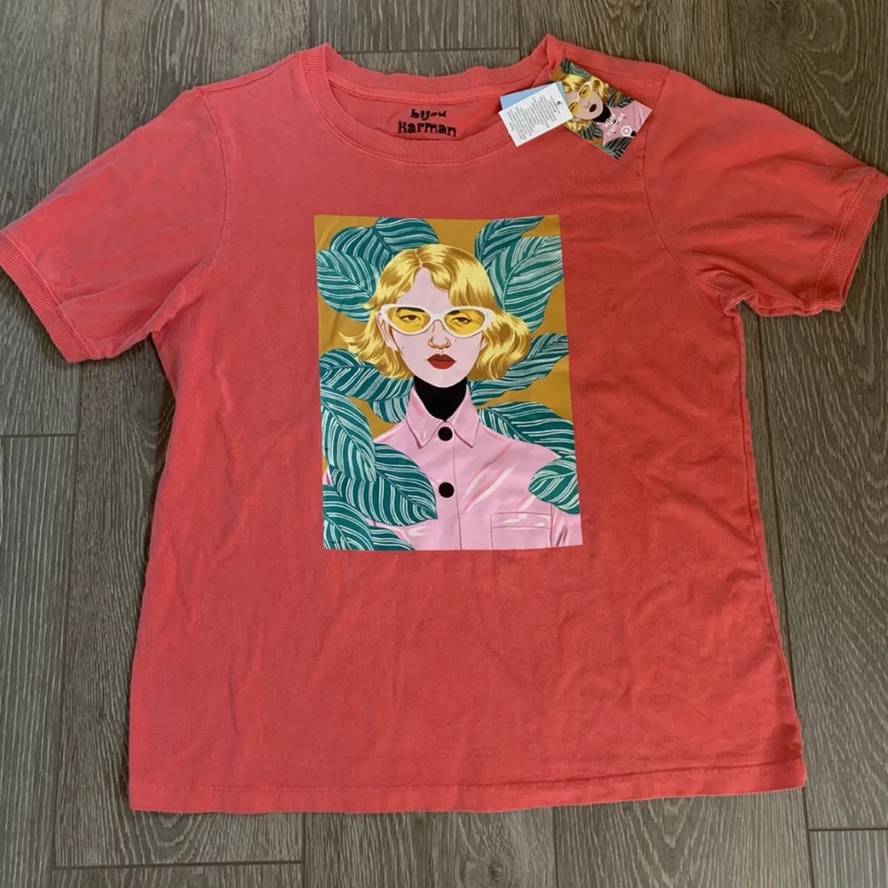 Bijou Karman x Target Tee Shirt Size Large NWT Graphic Art
